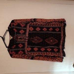 Lucky Brand Boho Hippie Style Tunic